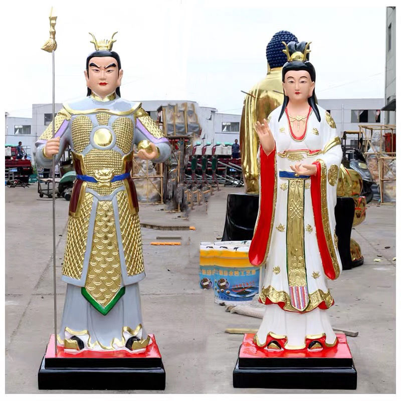 龙王龙太子神像1米三公子龙王三太子小龙女供奉树脂风水摆件佛像