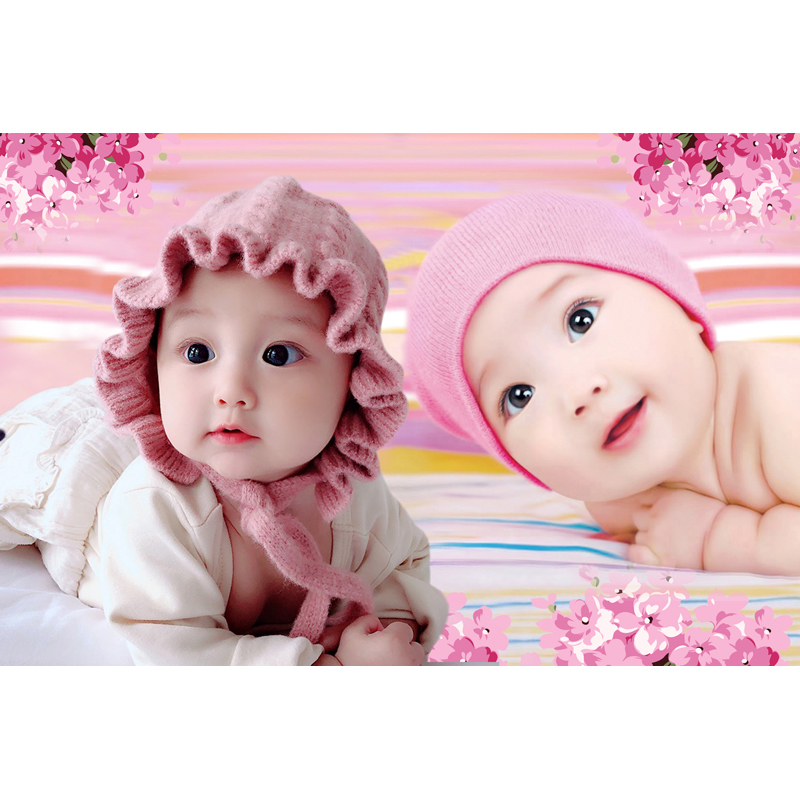新品大眼宝宝画报墙贴装饰妇萌娃新生男孩双胞胎婴儿画大图片胎教