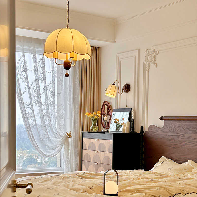 复古风设计师美式卧室全铜小吊灯高级感客厅主卧室法式餐桌吧台灯
