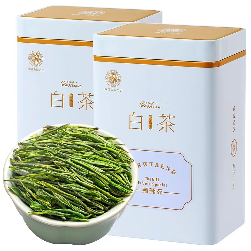正宗湖州原产白茶2024年新茶明前一级口粮茶礼盒装散装绿茶茶叶