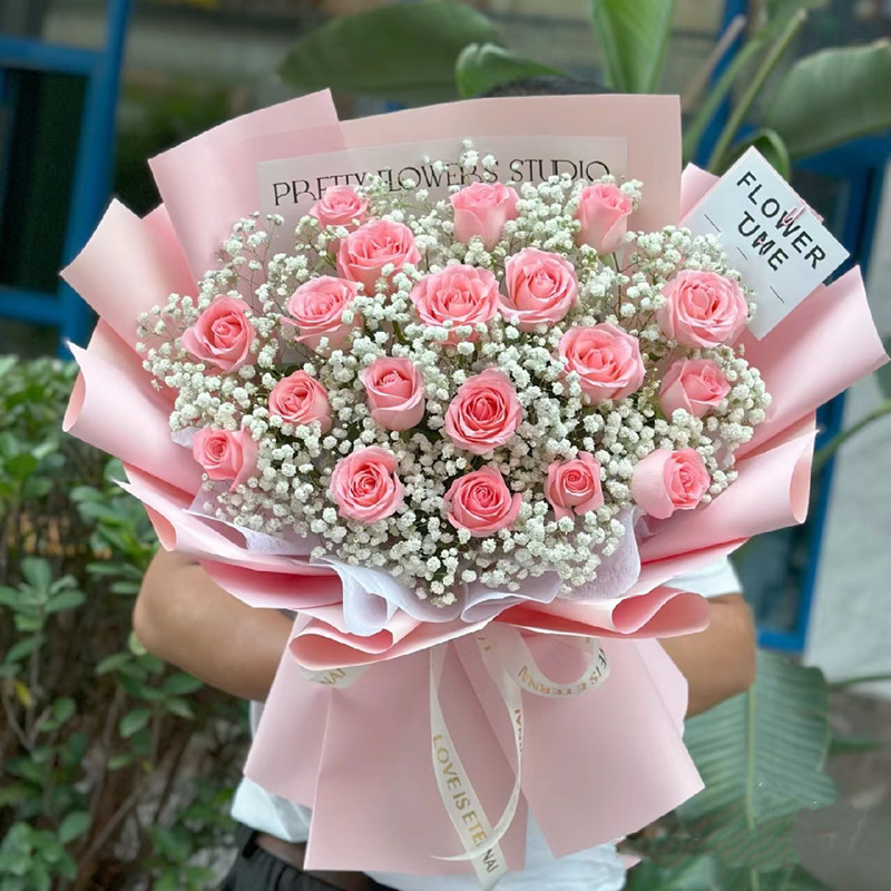 同城配送女友520情人节红玫瑰鲜花速递吉林省吉林市丰满区蛟河市