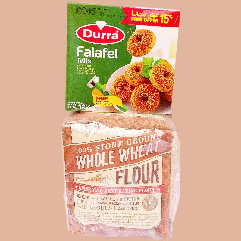 Durra Falafel Mix鹰嘴豆粉三角豆预拌粉WHOLE WHEAT FLOUR全麦粉