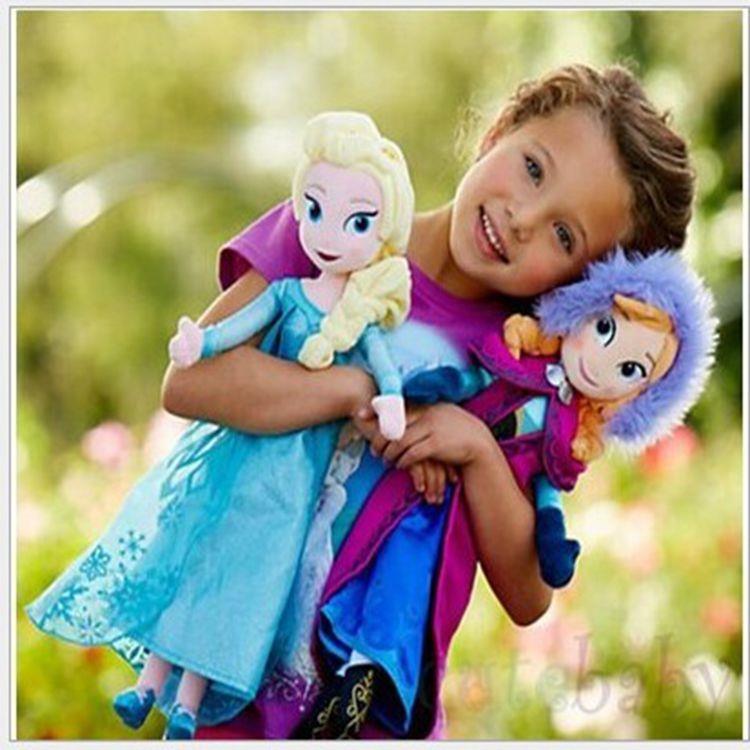 艾莎布娃娃雪宝毛绒玩具公仔玩偶和爱莎公主爱沙布偶毛公仔