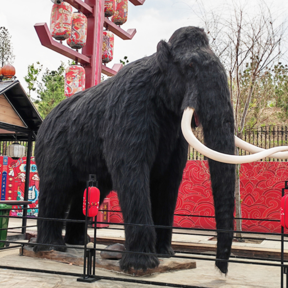仿真大型机甲大象动物电动模型可动会叫景区商场公园落地摆件直销