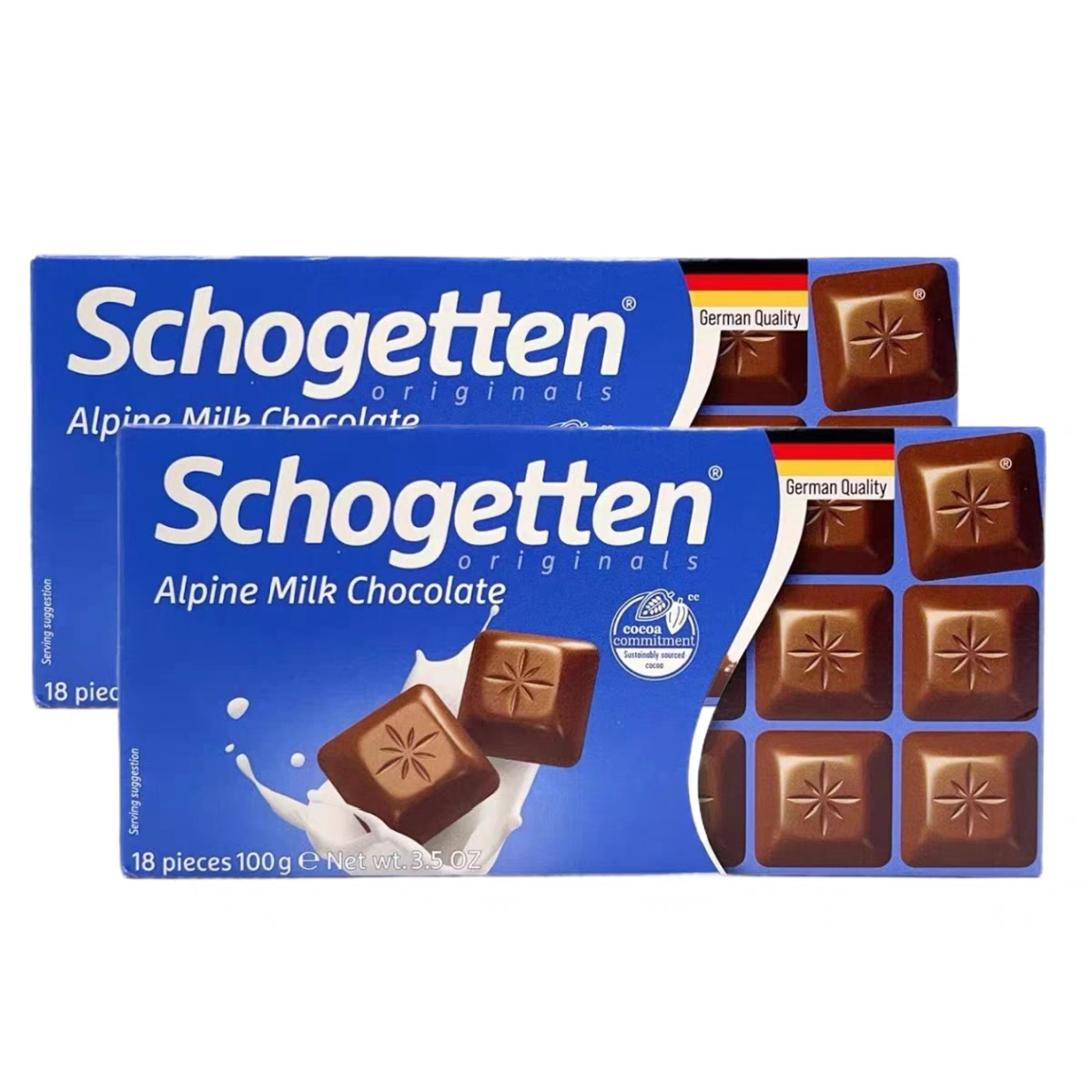 德国进口schogetten丝格德酸奶草莓小方块牛奶巧克力可可脂零食