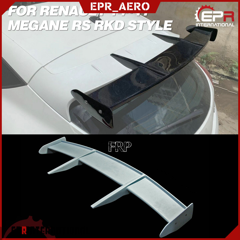 适用于14~17雷诺 梅甘娜Megane RS RKD款碳纤维改装尾翼 GT定风翼