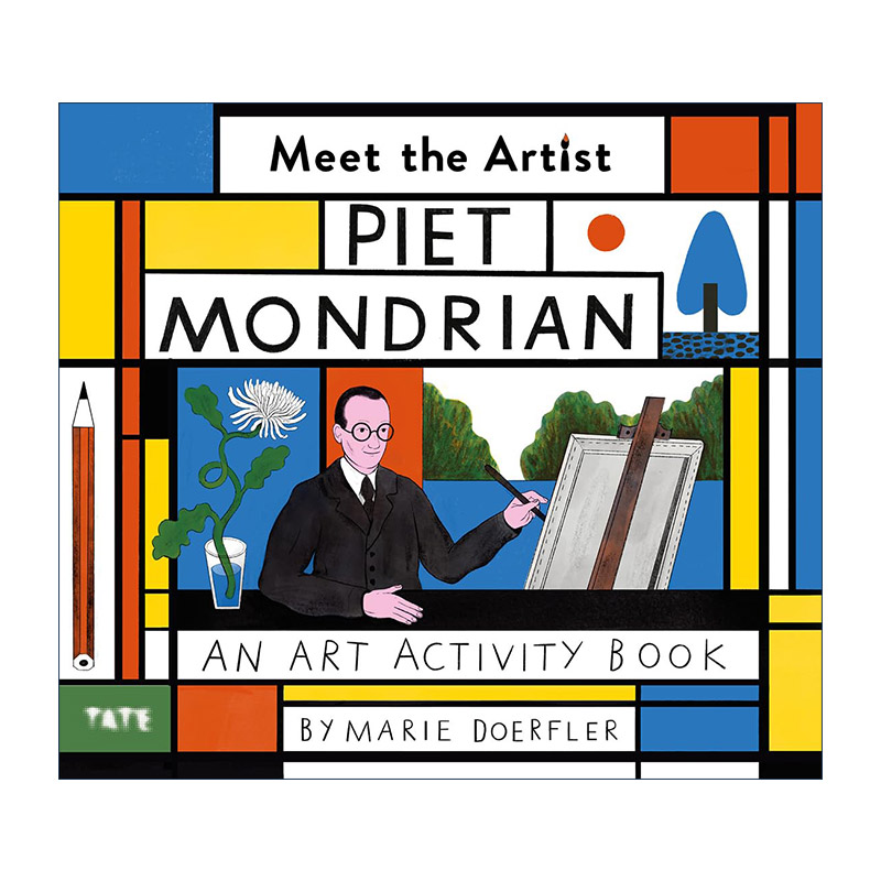 英文原版 Meet the Artist Piet Mondrian 遇见艺术家 荷兰画家彼埃·蒙德里安 儿童艺术启蒙绘本 英文版 进口英语原版书籍