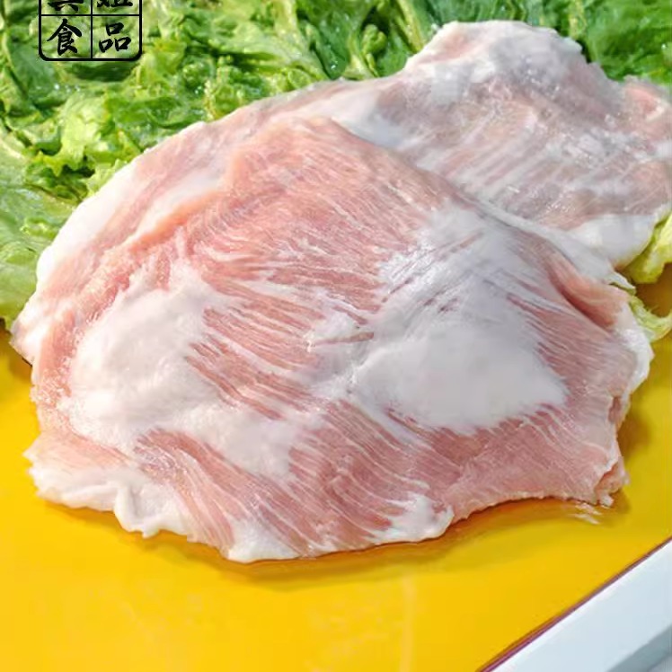 新鲜冷冻国产雪花猪颈肉猪面肉松板肉韩泰式碳烤肉2斤包邮
