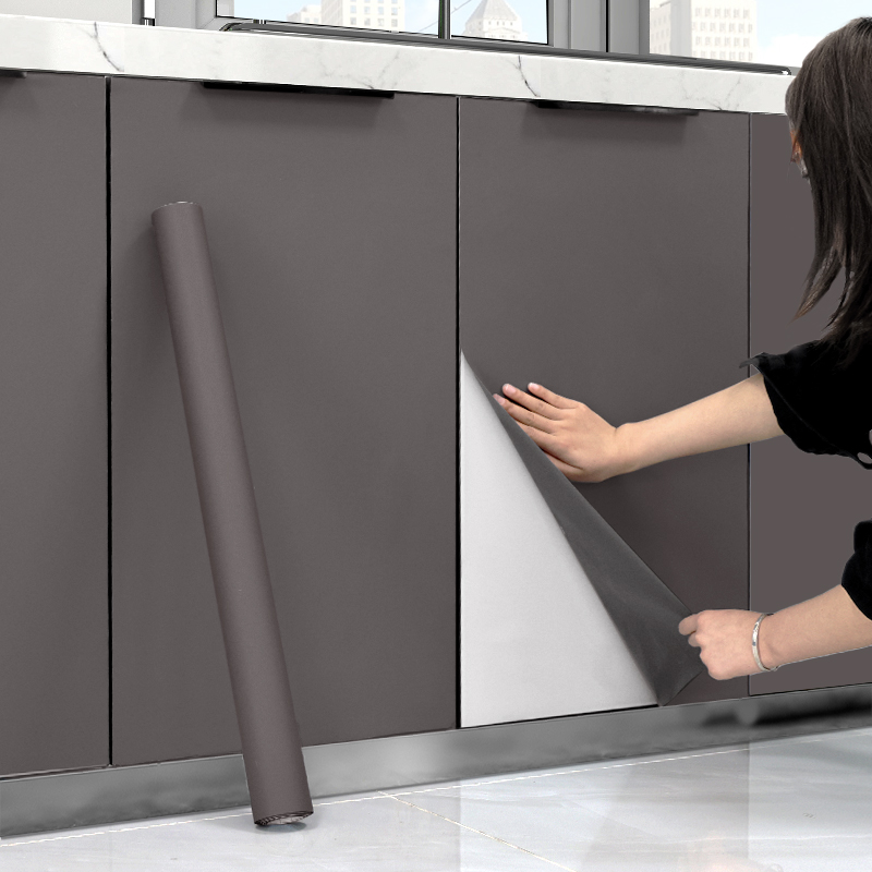 加厚橱柜贴纸厨柜防水防油防潮厨房台面柜子柜门翻新改造专用贴膜