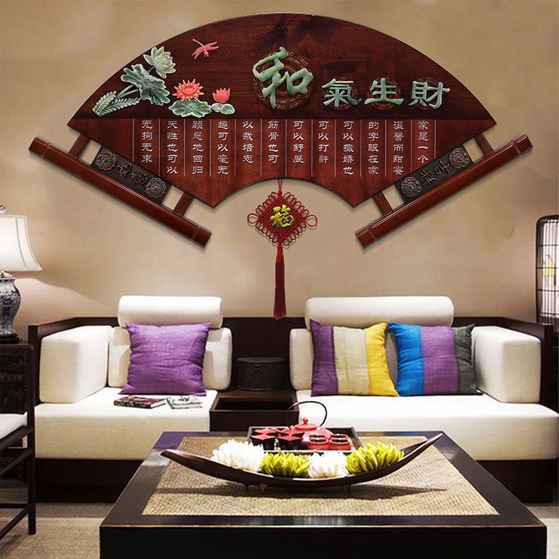 中式客厅玄关装饰画餐厅沙发电视背景墙壁画实木浮雕玉雕卧室挂画