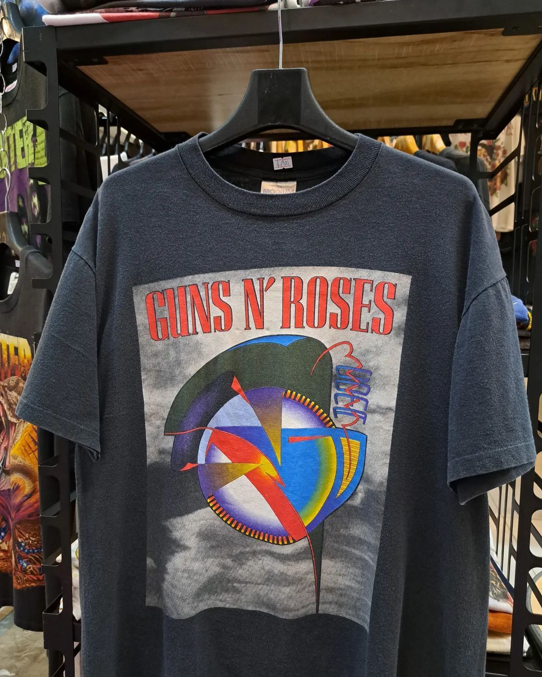 枪与玫瑰Guns N' Roses枪花1993世界巡回演出重磅vintage短袖T恤