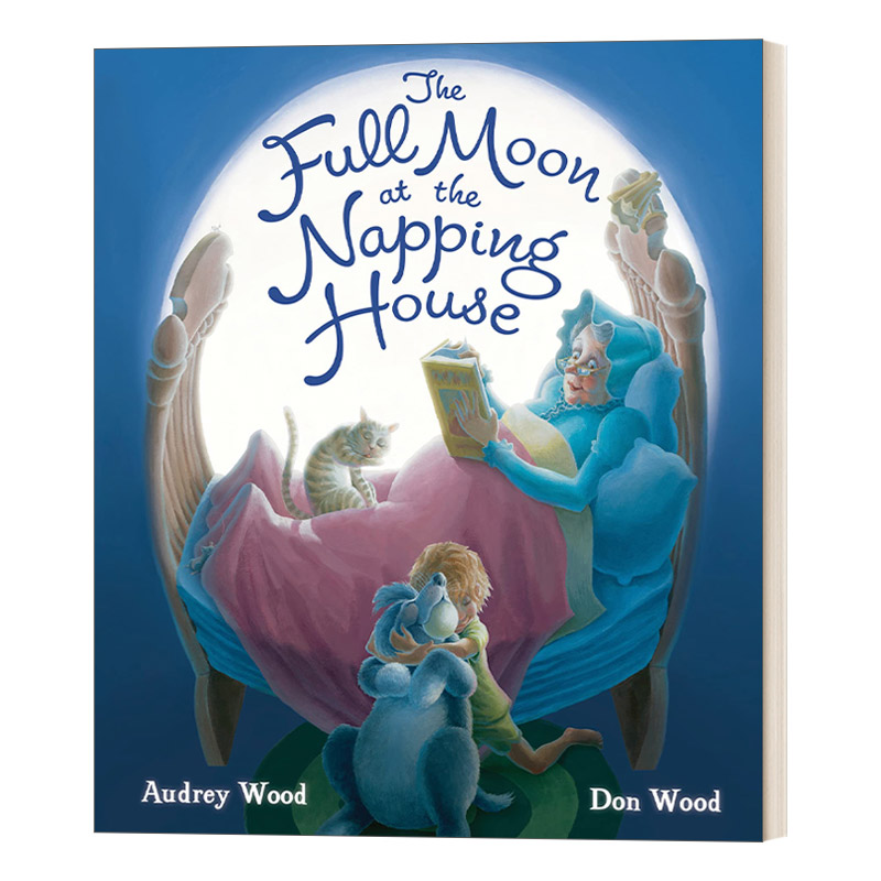 英文原版 Full Moon at the Napping House 午睡屋的满月 0-3岁 纸板书绘本 英文版 进口英语原版书籍