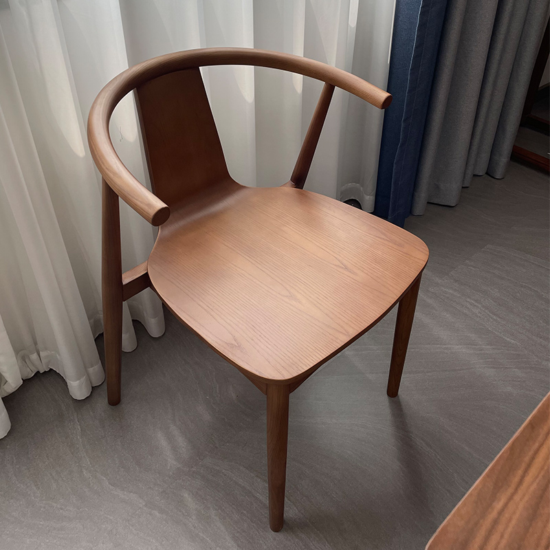 全实木圈椅新中式茶椅现代简约单人靠背围椅圆椅太师椅子
