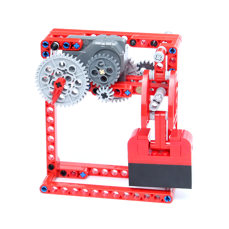 兼容国产积木齿轮工程机械组模型科技拼装发条钟摆机器人套装MOC