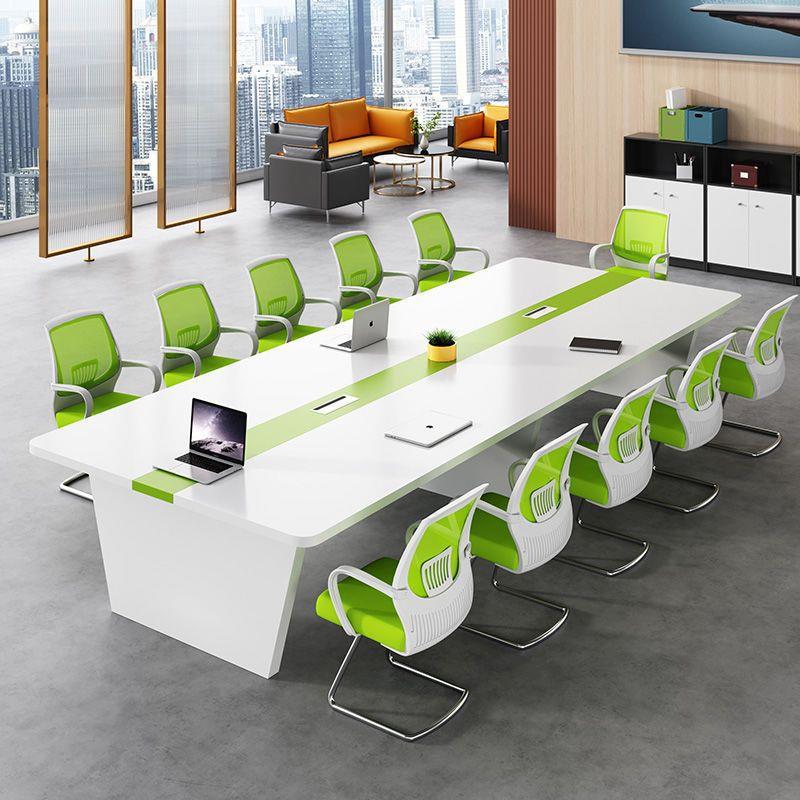 会议桌长桌长条桌子简约现代会议室办公桌椅组合大小型洽谈工作台