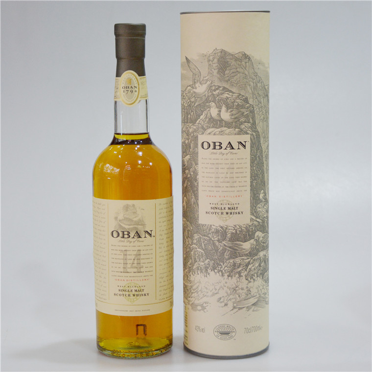 洋酒收藏 欧本14年700ml Oban 西部高地单一麦芽威士忌 进口行货