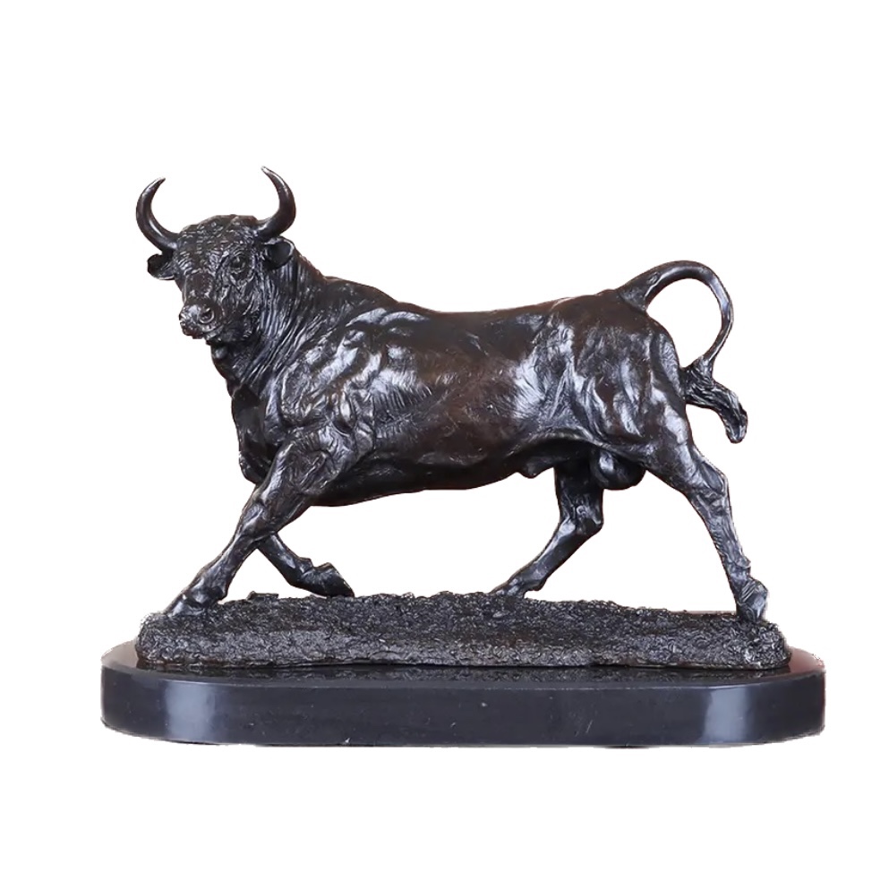 铜雕塑牛工艺品西班牙斗牛雕像欧式家居摆件创意礼品收藏纪念铜像