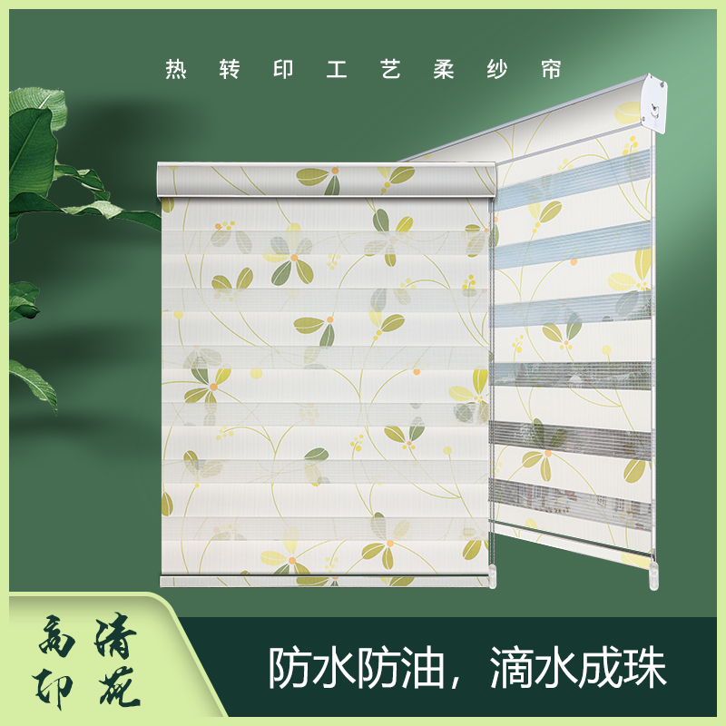 新品Soft yarn curtain roller blind doPuble light shielding k