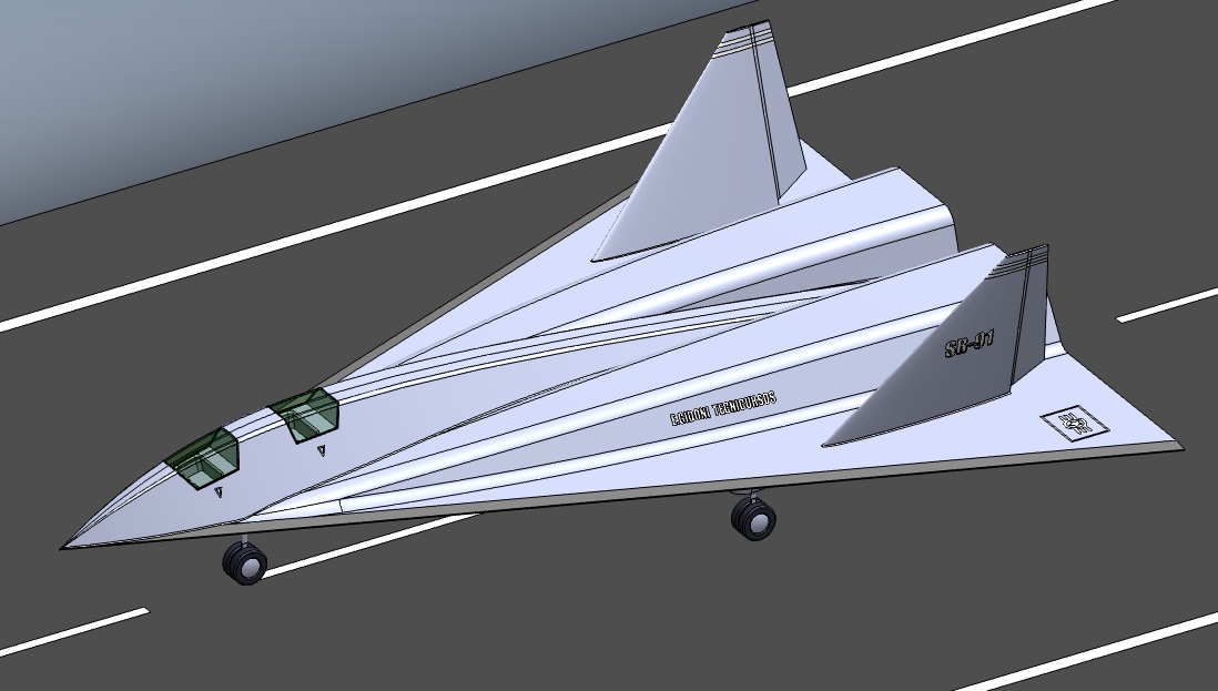 sR91 概念飞机超音速3d图