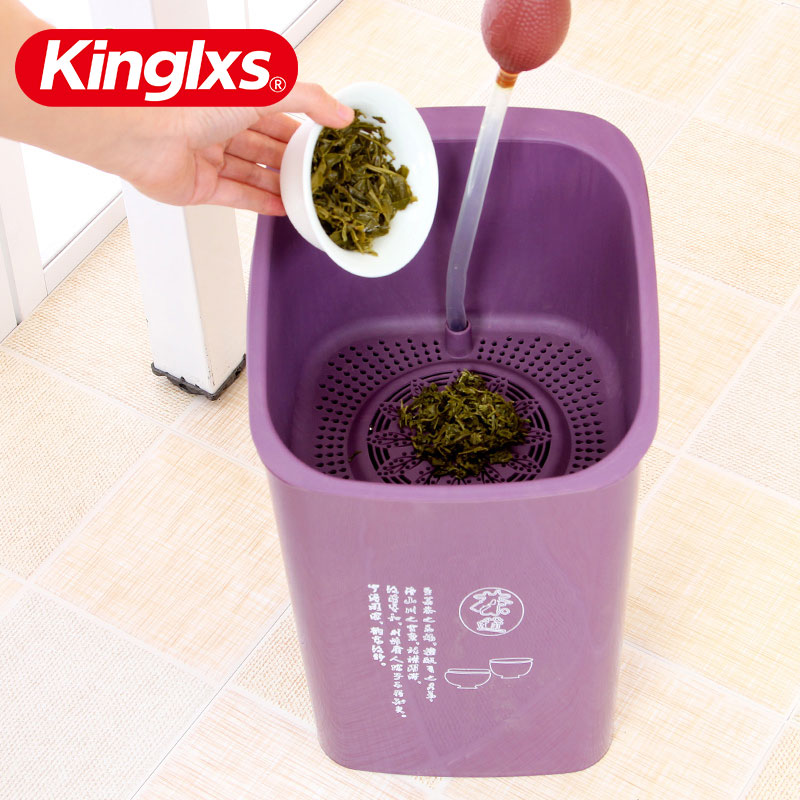 茶水桶废水桶倒茶叶渣过滤垃圾桶茶具配件茶桌茶盘排水茶桶茶渣桶