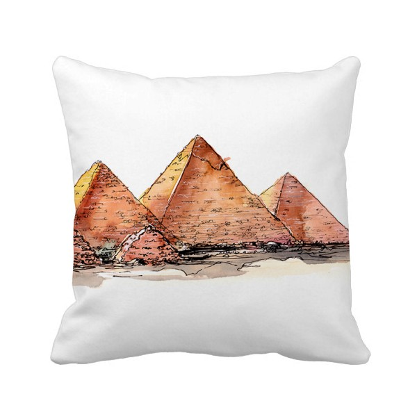埃及金字塔法老国王陵墓方形抱枕靠枕沙发靠垫双面含芯礼物