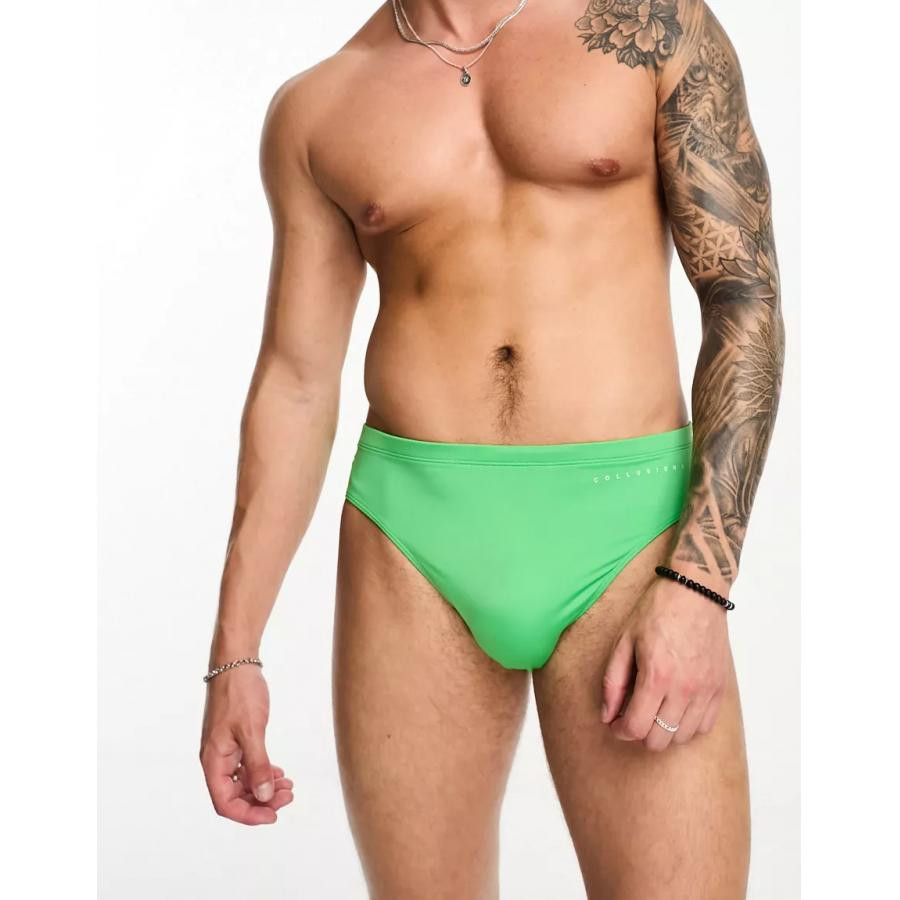 美女当家英国直邮2024新款绿色吸睛性感行走的荷尔蒙三角速干泳裤