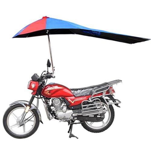 电动摩托b车挡雨棚实用新款防晒防雨遮阳伞雨伞踏板晴雨加长黑胶
