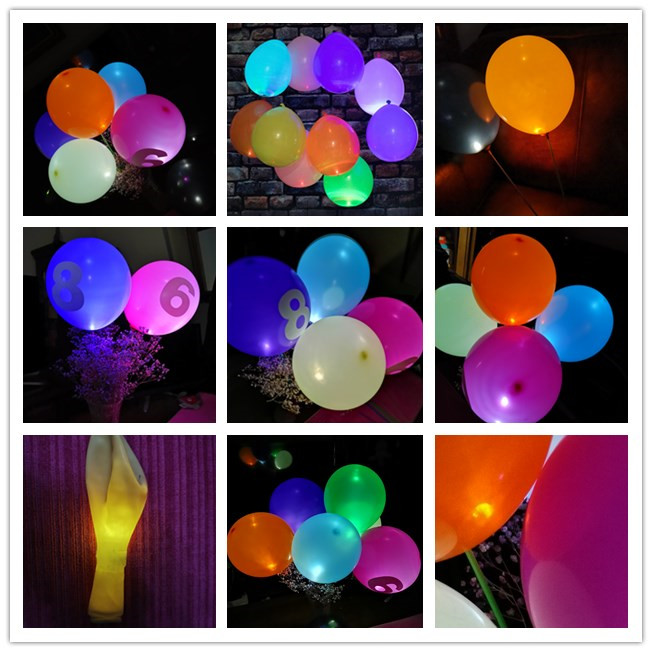 户外酒吧儿童中心游乐派对晚宴创意闪光发光气球创意装饰游戏套装
