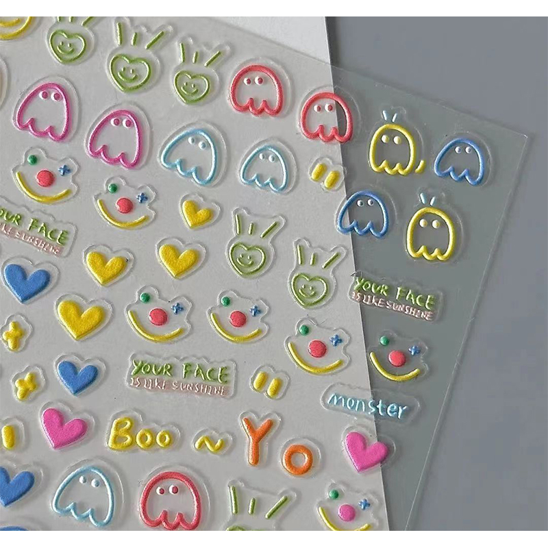 ins风可爱emoji表情笑脸咕卡小贴纸玩具总动员电脑手机壳装饰贴纸