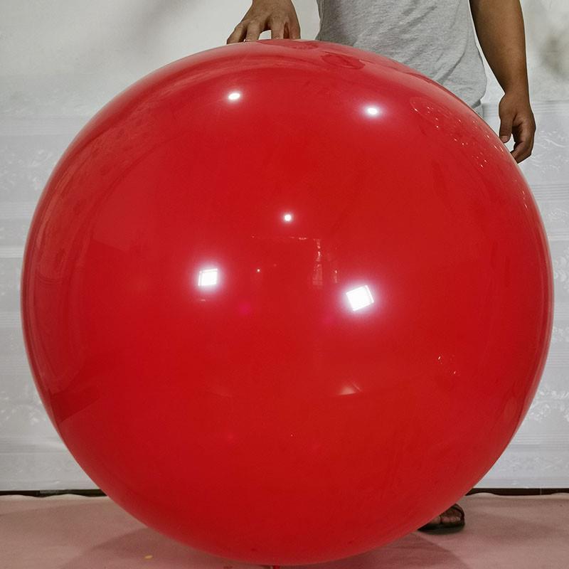 现货速发加厚防爆特大号超大36寸大气球正圆装饰布置儿童红色印字
