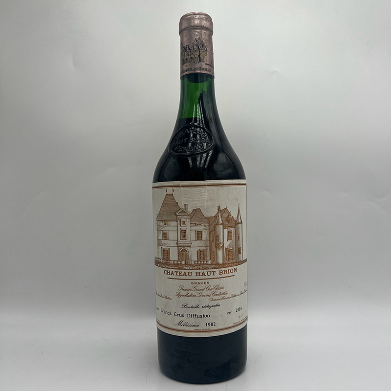 法国名庄侯伯王1982年奥比昂正牌干红葡萄酒原瓶进口 一级庄 95分