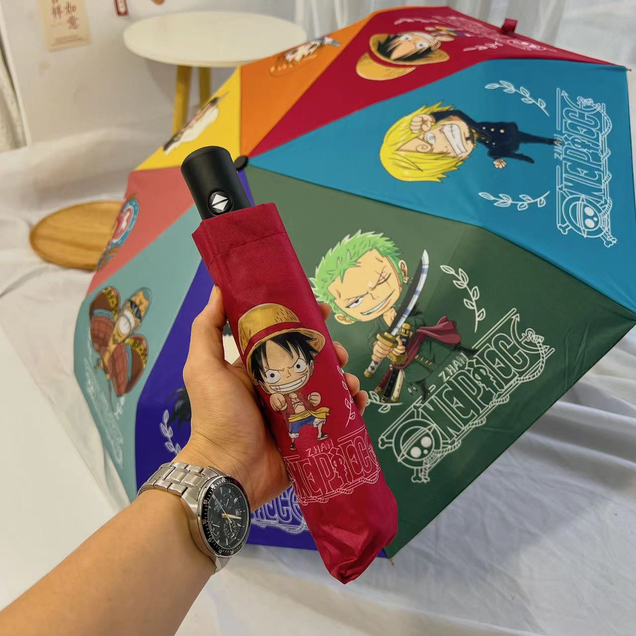 海贼王路飞时尚帅气遮阳伞晴雨伞学生日系卡通动漫可爱时尚雨伞