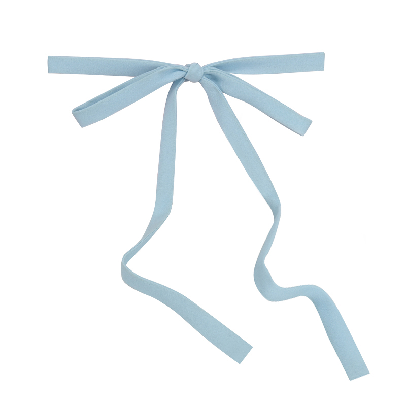 淡蓝色天蓝优质雪纺超长细腰带绑后背带子打装饰蝴蝶结发带可定制