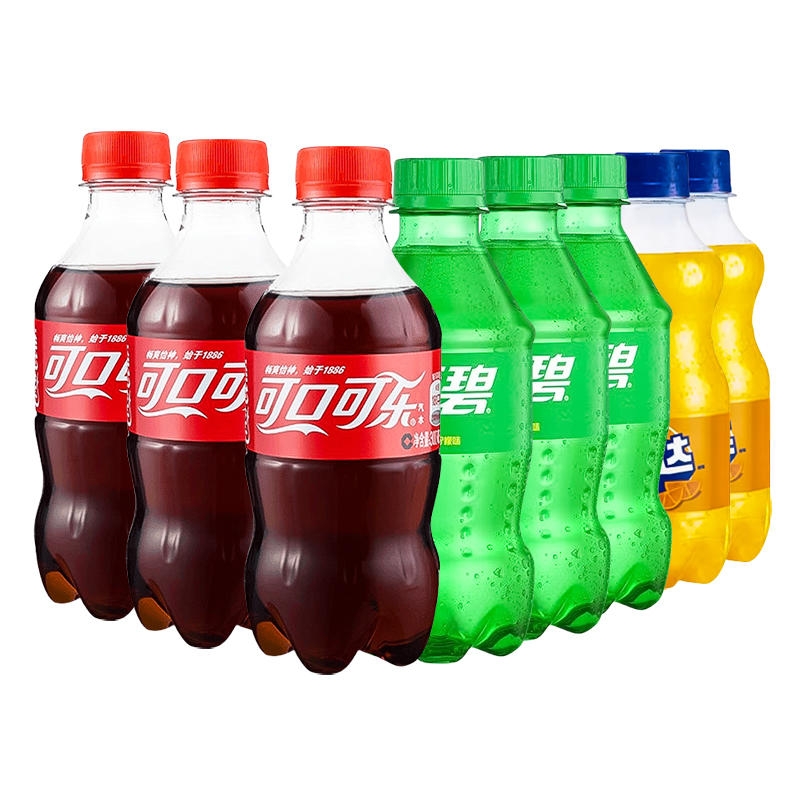 可口可乐碳酸饮料300ml好喝的雪碧芬达夏季畅饮汽水小瓶装