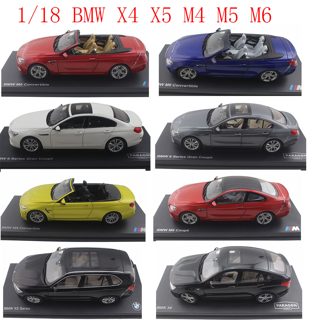 1:18德国宝马原厂BMW Coupe硬顶敞篷X4 X5 M5 M6仿真汽车模型合金