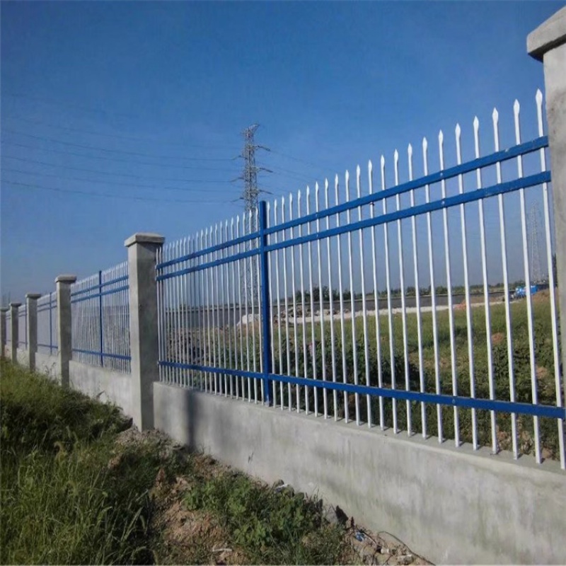 围墙铁艺护栏 小区别墅铁艺围墙护栏 热镀锌钢铁艺护栏效果图