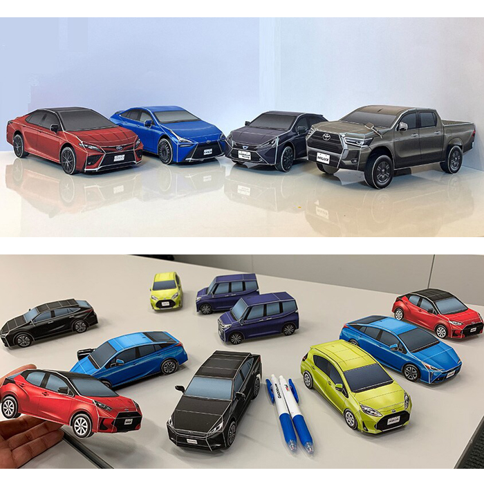 仿真家用小轿车汽车车模立体纸模型DIY手工制作儿童益智折纸玩具