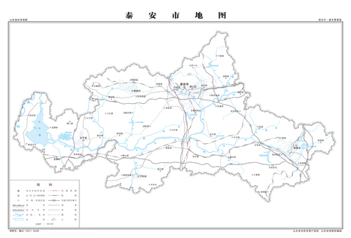泰安市地图交通水系地形河流行政区划湖泊旅游铁路山峰卫星村界乡