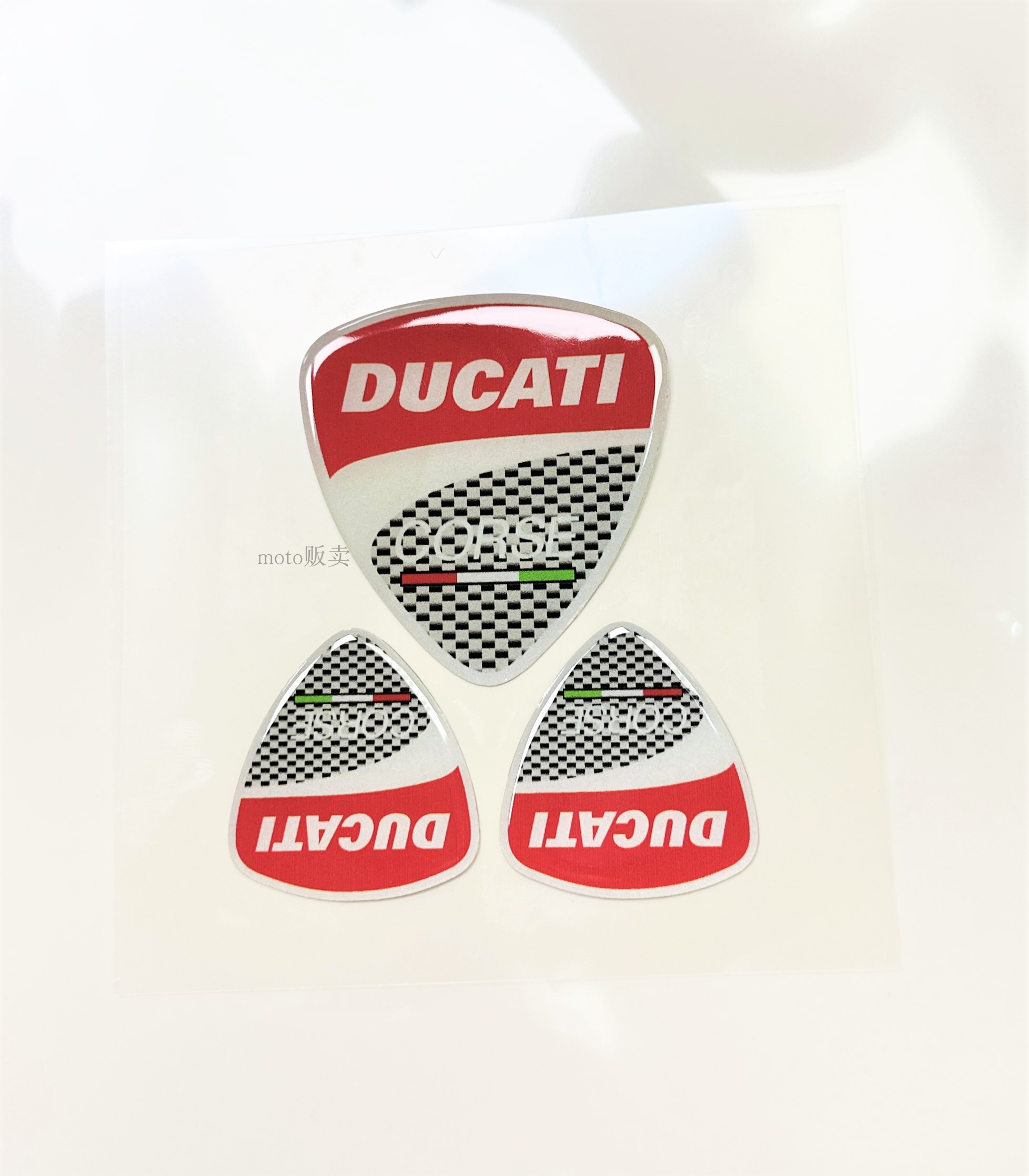 适用于杜卡迪 DUCATI 通用高品质LOGO标志标贴3D立体盾牌贴膜贴纸