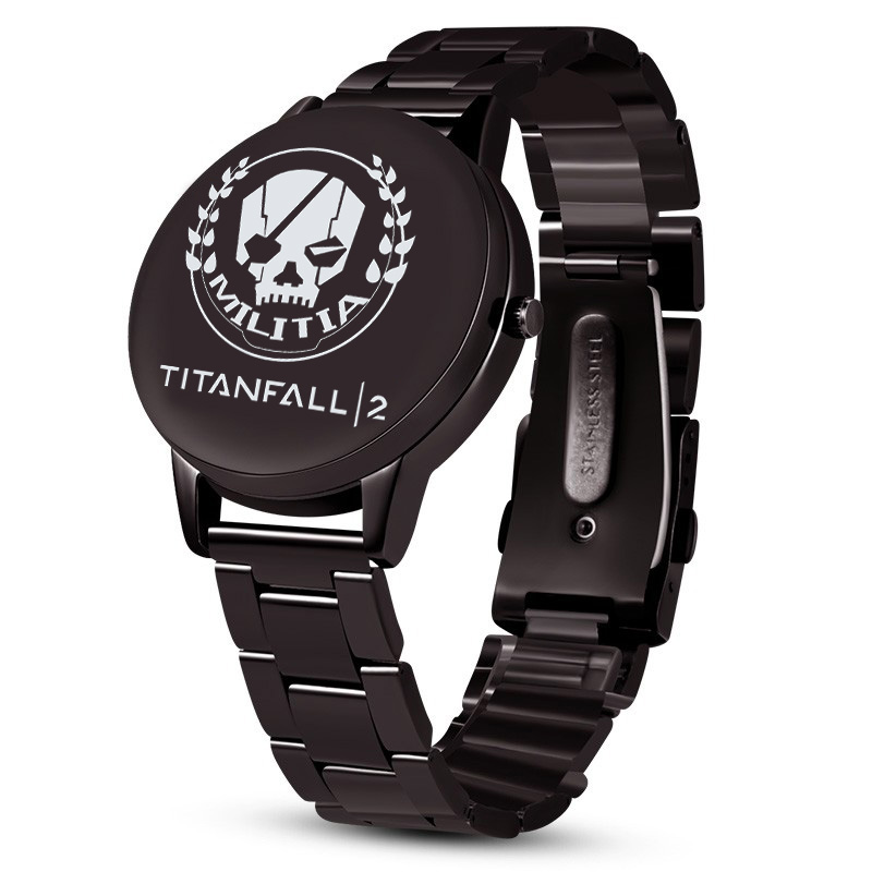 Titanfall泰坦陨落2周边手表骷髅头腕表 个性定制刻字石英手表