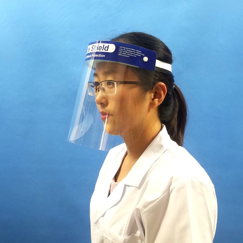 疫情防护面罩帽防飞沫隔离病毒病菌防控油烟医护面具透明全脸头罩