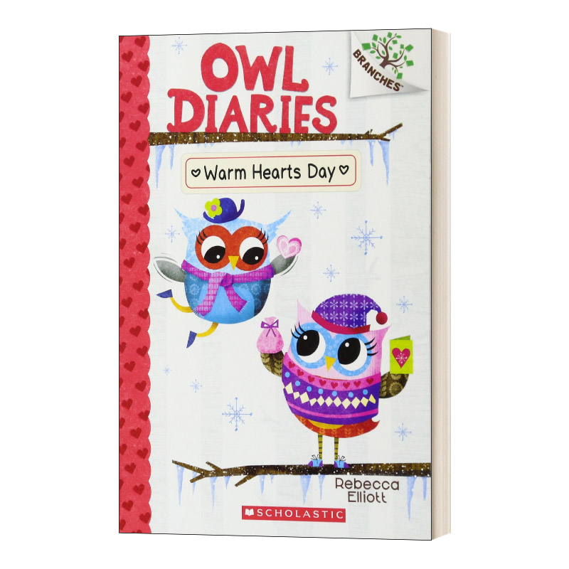 英文原版 Owl Diaries 5 Warm Hearts Day 猫头鹰日记5 暖心日 桥梁章节书 儿童分级读物 英文版 进口英语原版书籍