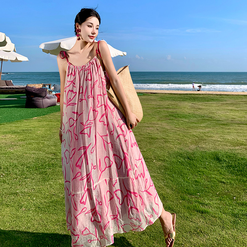 海边度假衣服日本东京泰国沙滩裙西双版纳穿搭拍照厦门旅行连衣裙