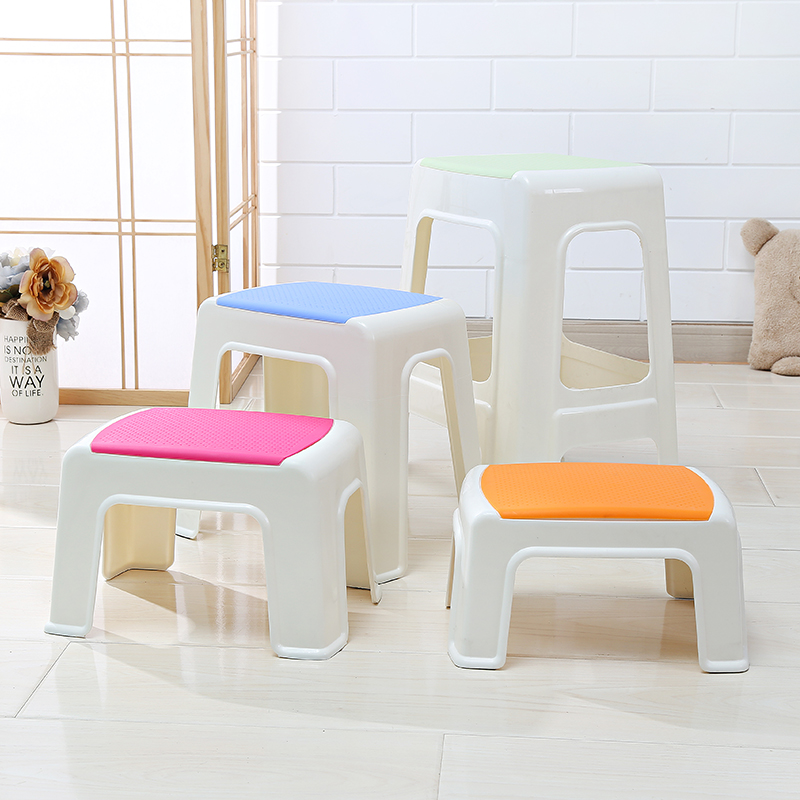 塑料凳子家用加厚客厅可叠放高凳大人卫生间餐桌熟胶板凳吃饭椅子