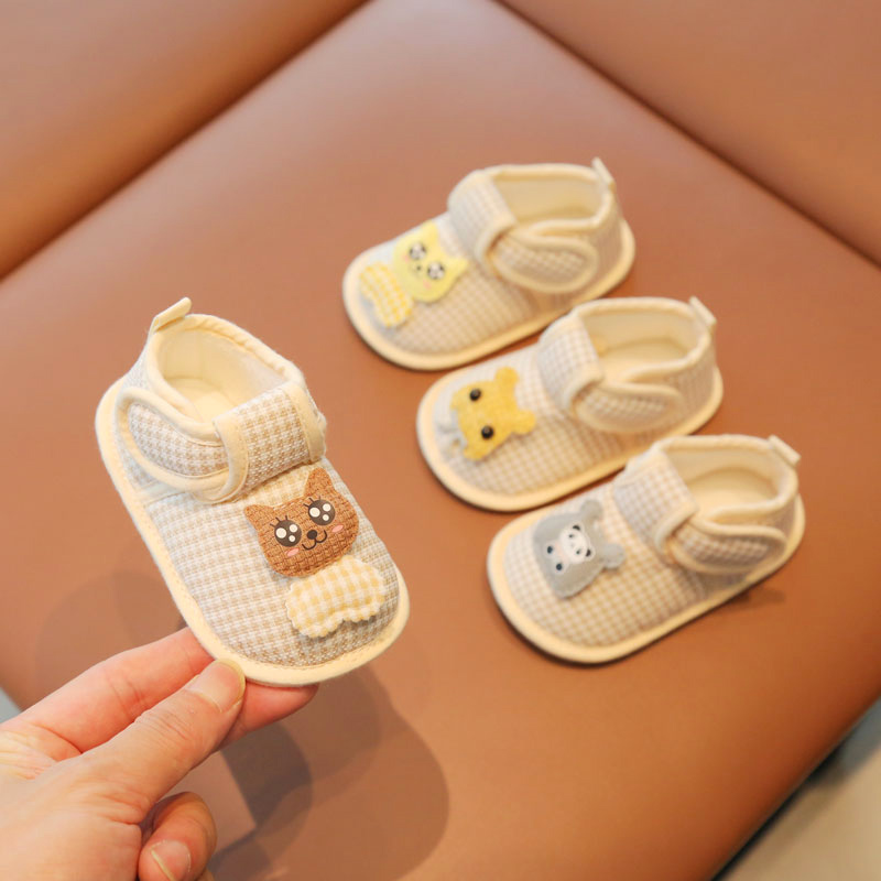 夏季新生婴儿布底鞋6-12月婴幼儿鞋子春秋款一岁女宝宝学步前凉鞋