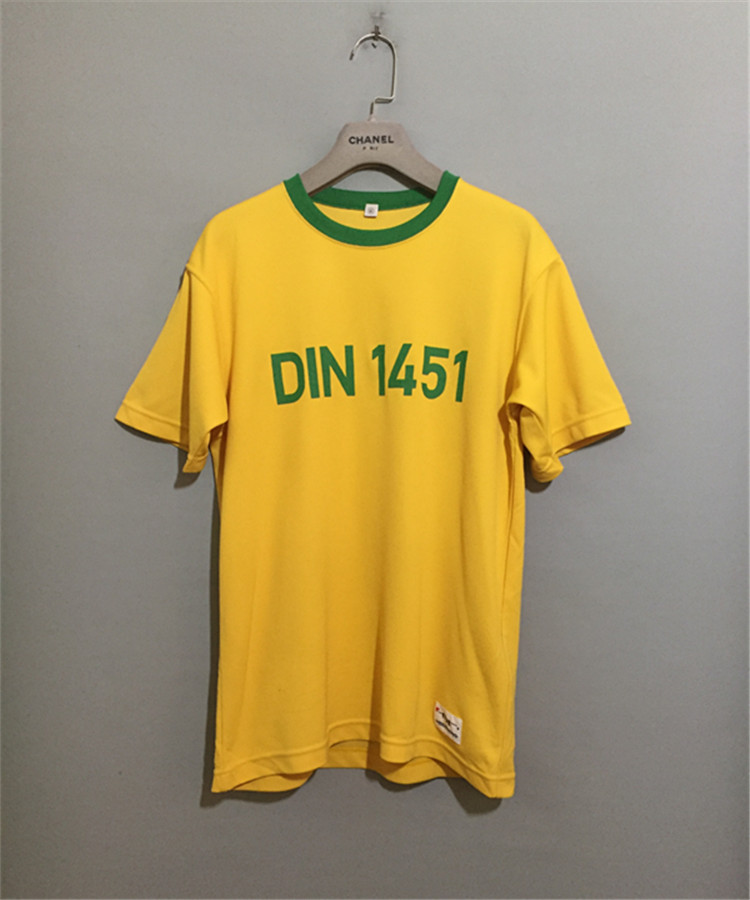 【原 价¥78】vintage  日本古着UN1QLO海德堡大学黄色速干体恤