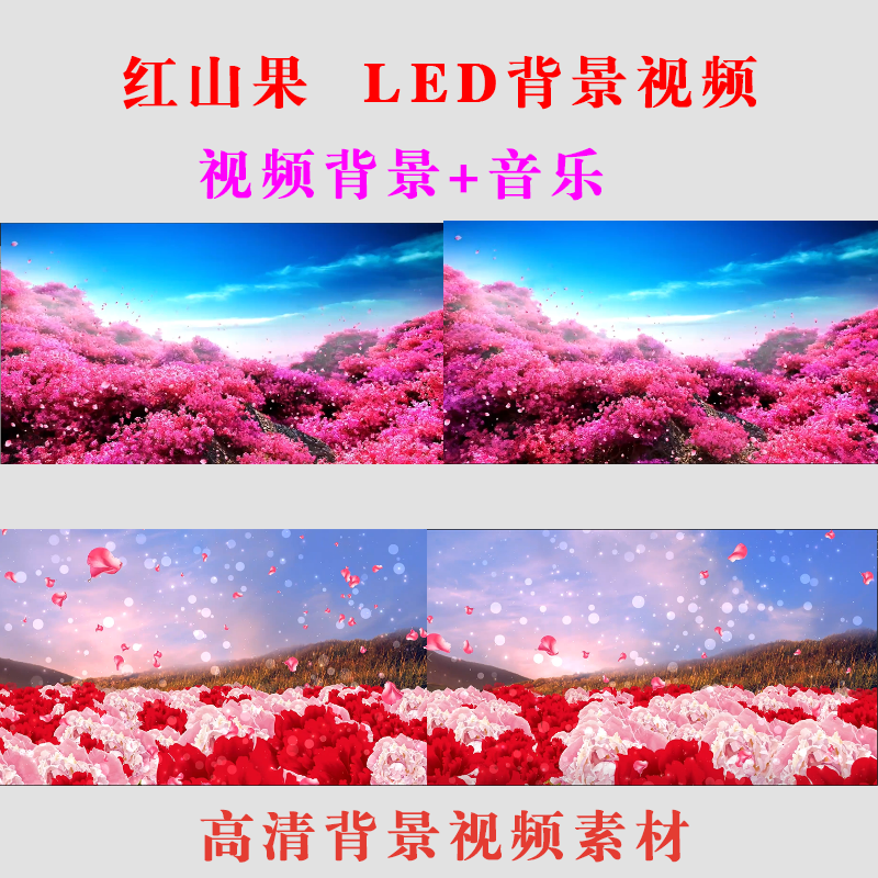 红山果歌曲LED背景视频素材 大批量舞台表演出演唱背景-42