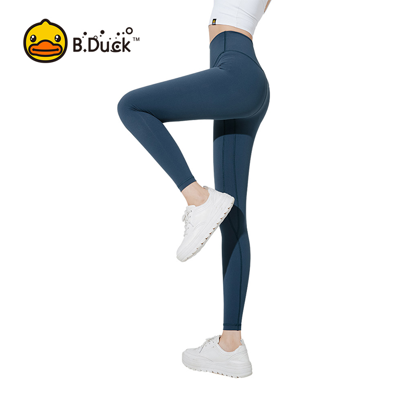 B.Duck瑜伽裤女显瘦高弹力紧身运动收腰健身速干高腰专业运动长裤