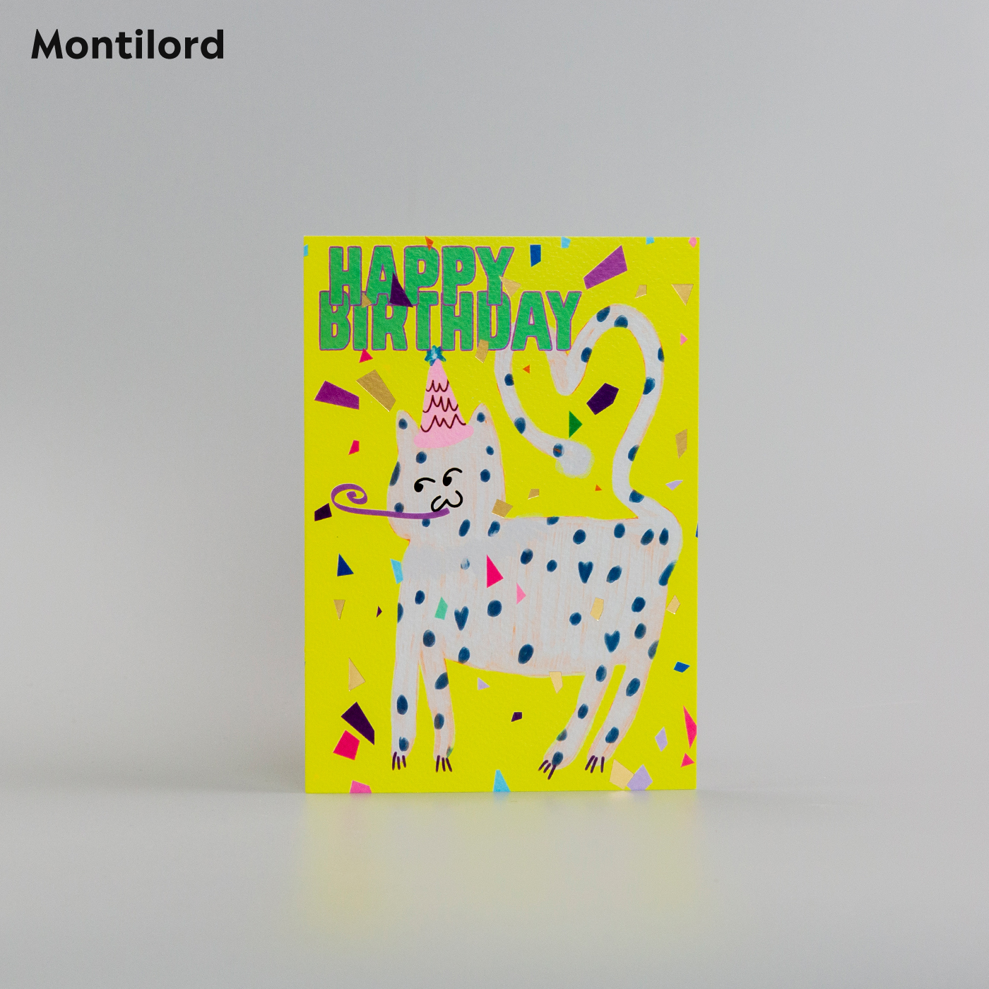 『Montilord』对折贺卡 大号 带信封 热烈庆祝 节日中秋情人圣诞礼品心意周年纪念对象生日满岁年