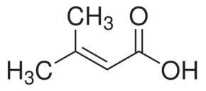 3,3-二甲基丙烯酸；3-甲基-2-丁烯酸；3-甲基巴豆酸；541-47-9